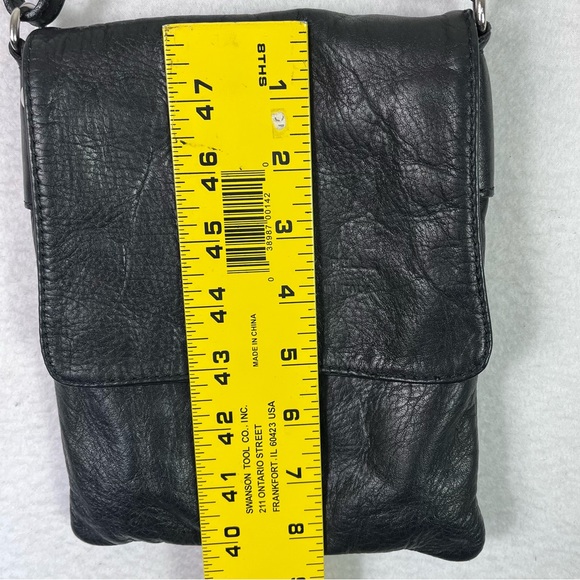 VERA PELLE MADE IN ITALY GENUINE LEATHER BAG CROSSBODY BAG 7”X 8” - Picture 3 of 8